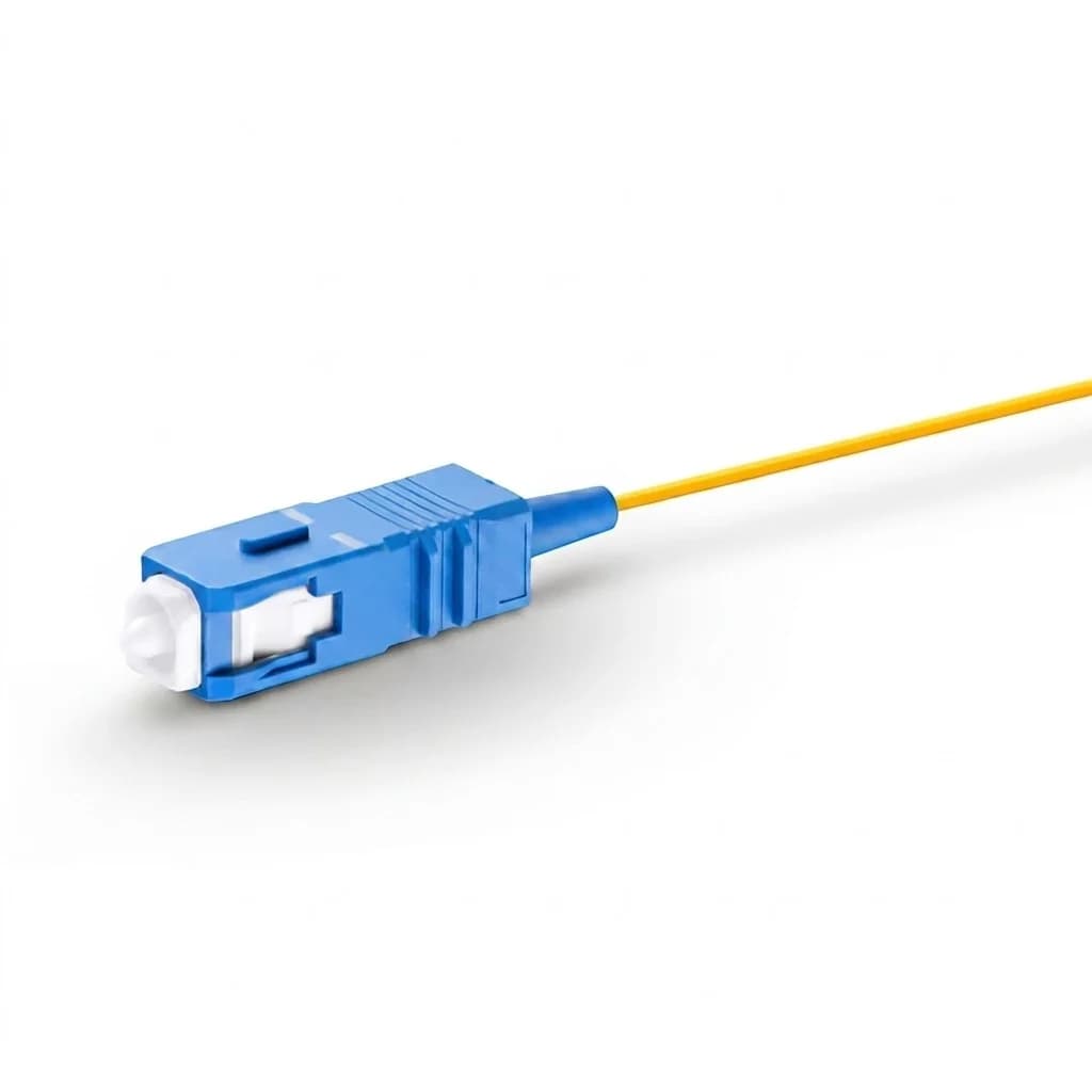SC/UPC Simplex OS2 Singlemode Fiber Pigtail 0.9mm Yellow