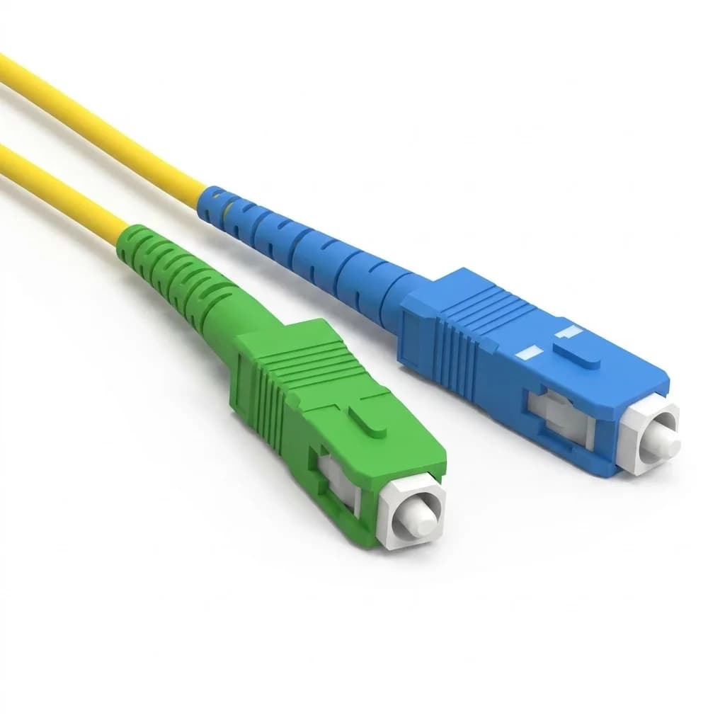 SC/APC to SC/UPC Simplex Singlemode fiber patch cable