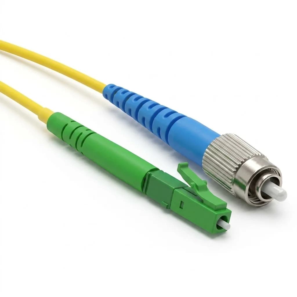LC/APC to FC/UPC Simplex Singlemode fiber patch cable