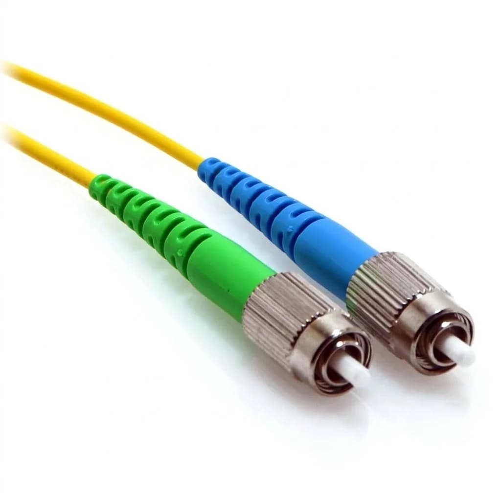 FC/APC to FC/UPC Simplex 9/125 Singlemode Fiber Patch Cable Yellow