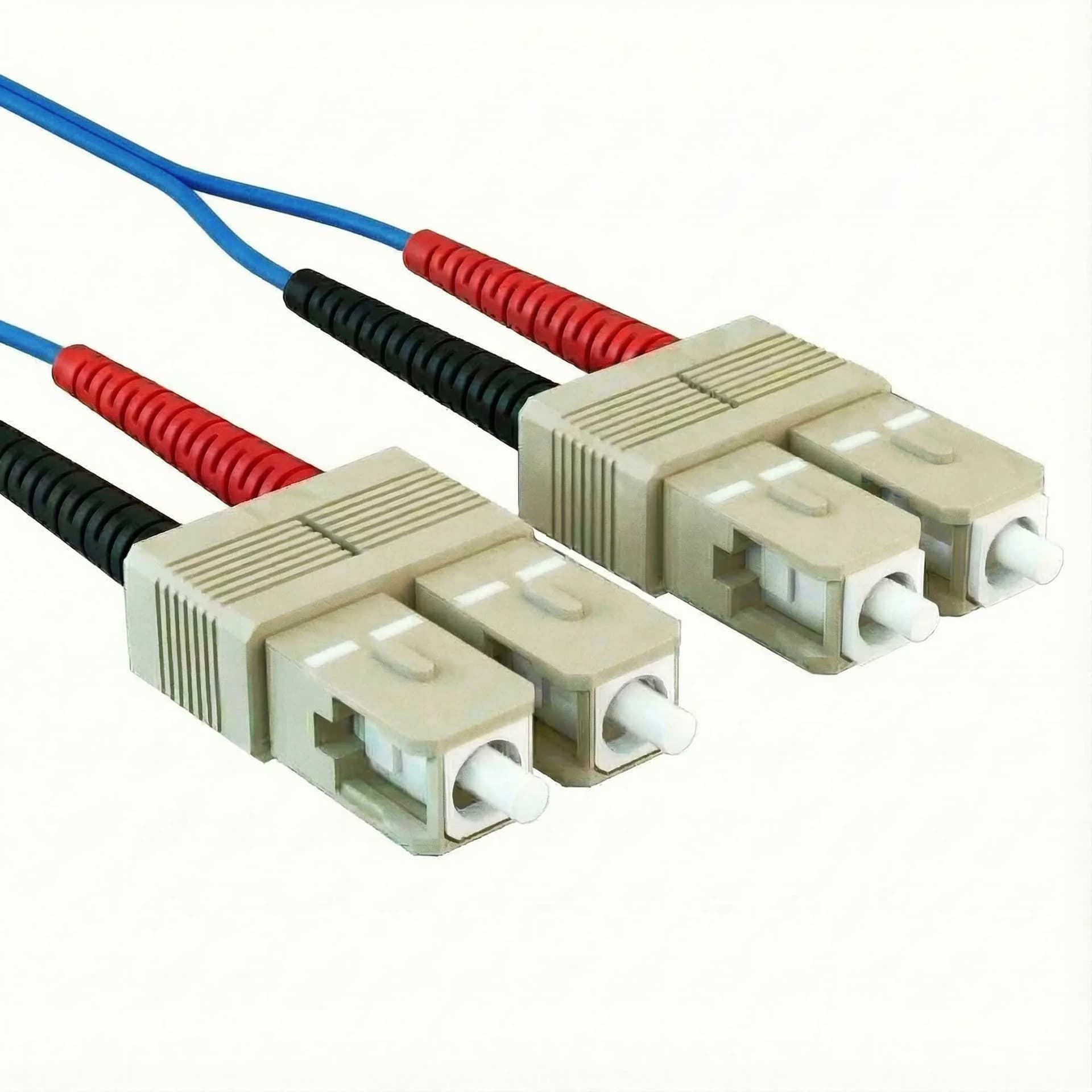 Blue fiber patch cable
