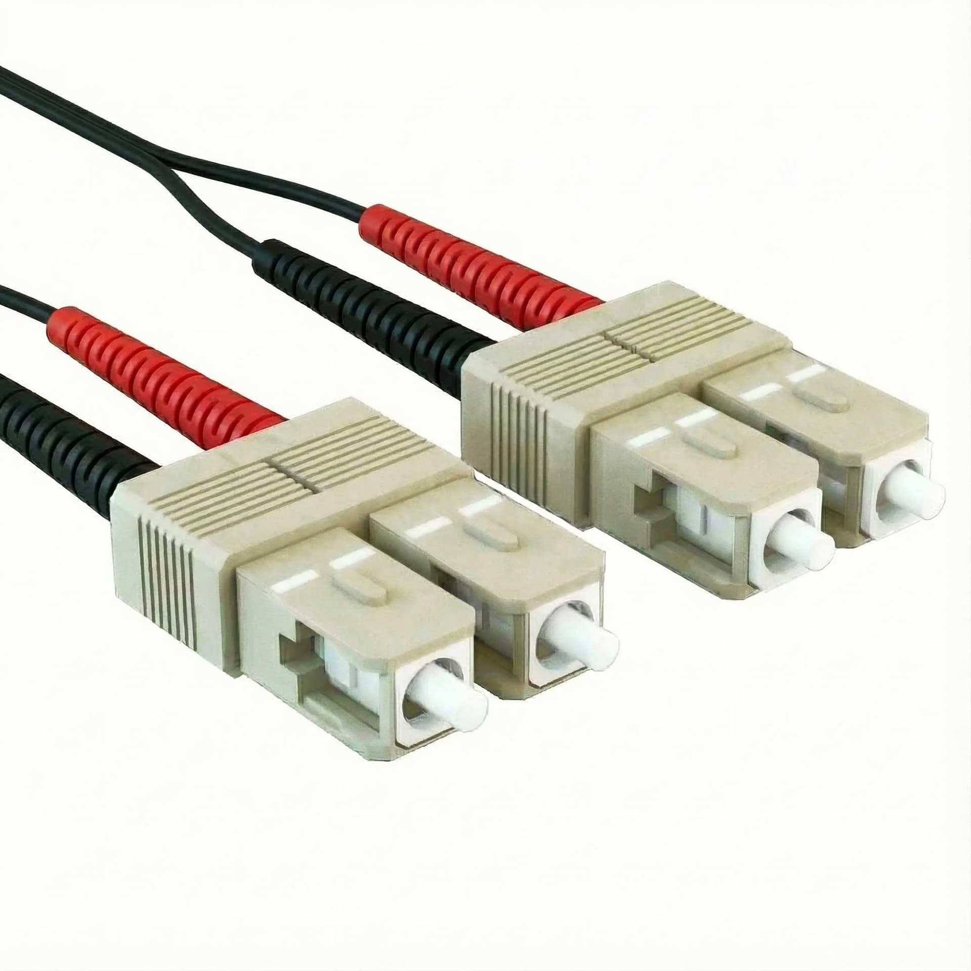 Black fiber patch cable