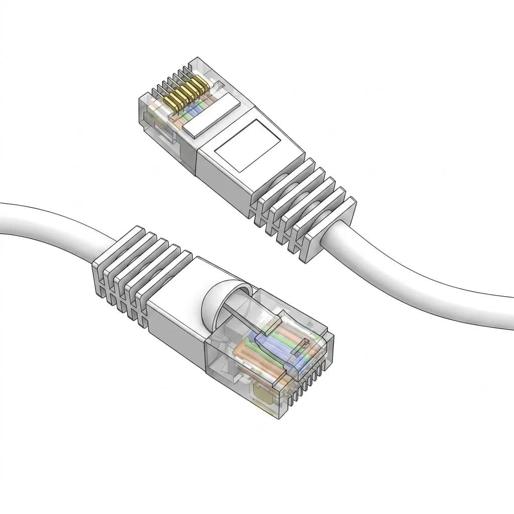 Cat5e UTP Booted Ethernet Network Cable White