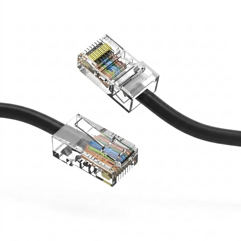 Cat5e UTP Non-Booted Ethernet Network Cable Black