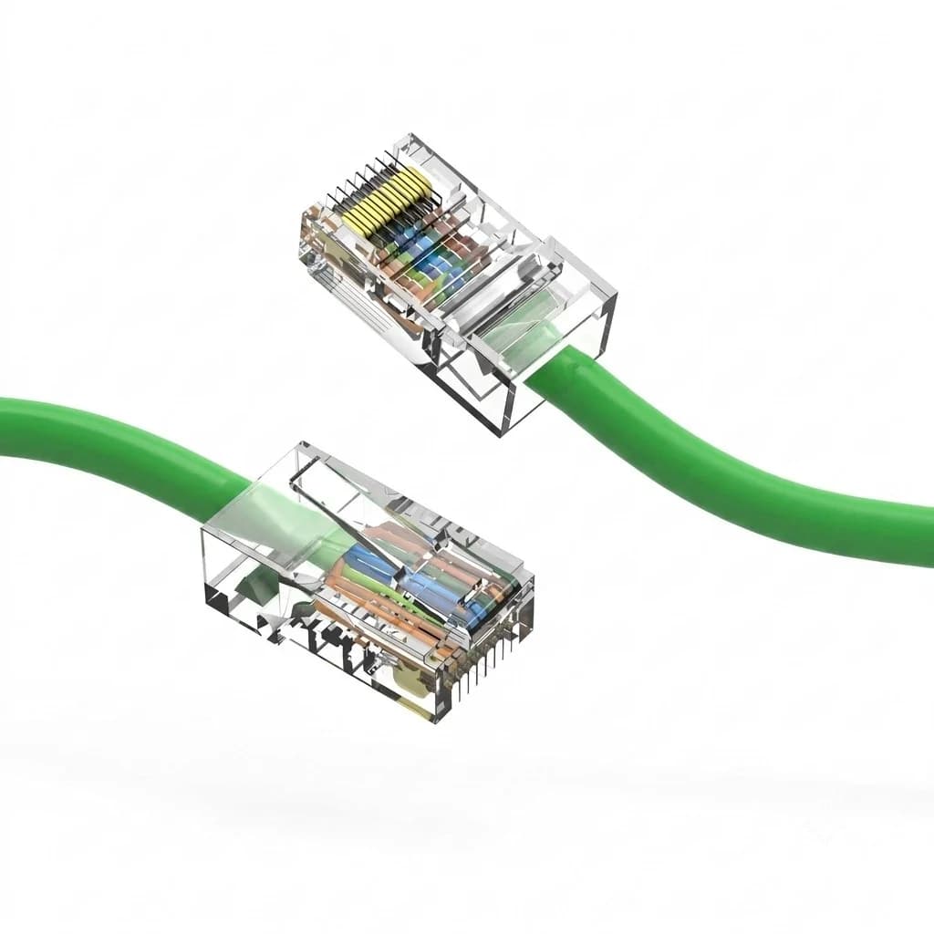 Cat5e UTP Non-Booted Ethernet Network Cable Green