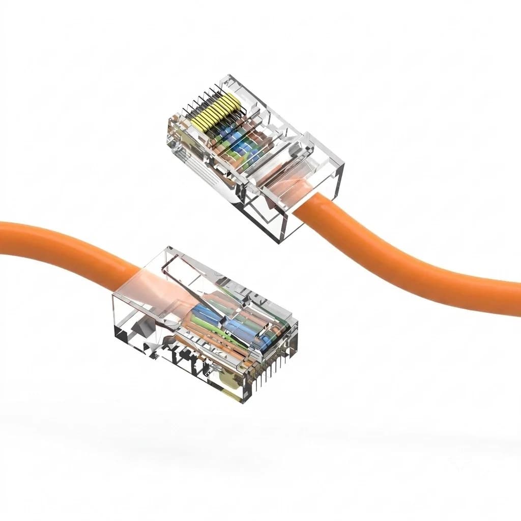 Cat5e UTP Non-Booted Ethernet Network Cable Orange