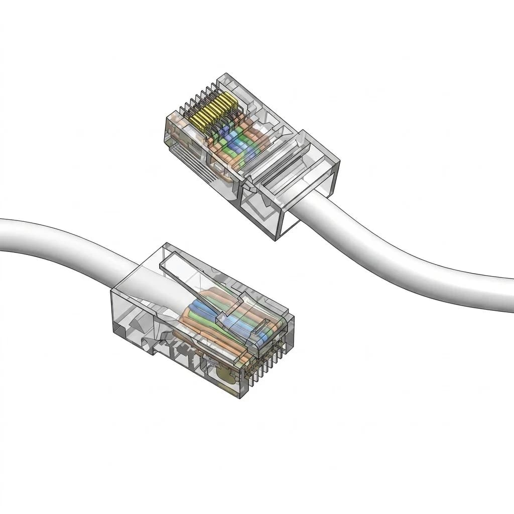 Cat5e UTP Non-Booted Ethernet Network Cable White