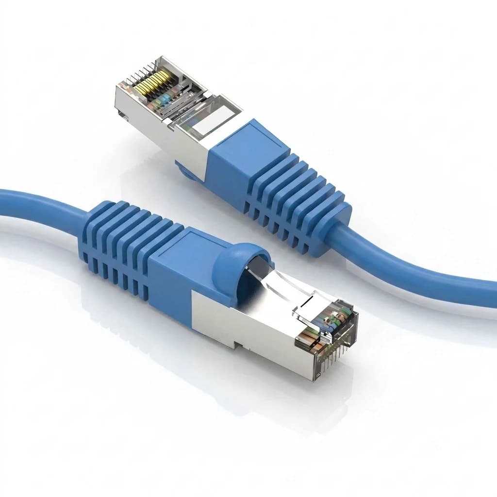 Cat5e FTP Shielded Booted Ethernet Network Cable Blue