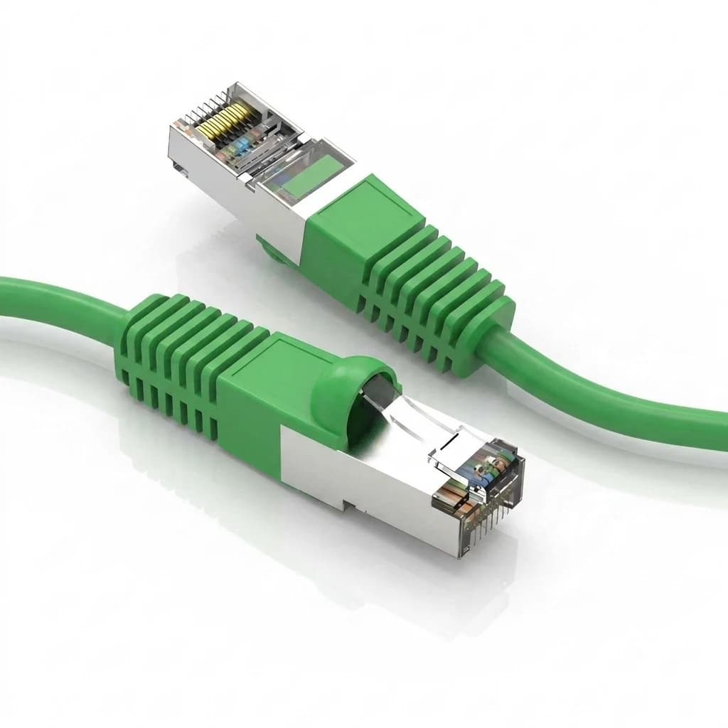 Cat5e FTP Shielded Booted Ethernet Network Cable Green