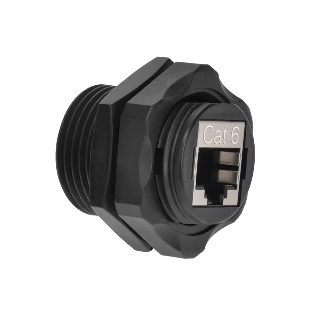 CAT6 RJ45 Shielded Industrial Panelmount Bulkhead Coupler