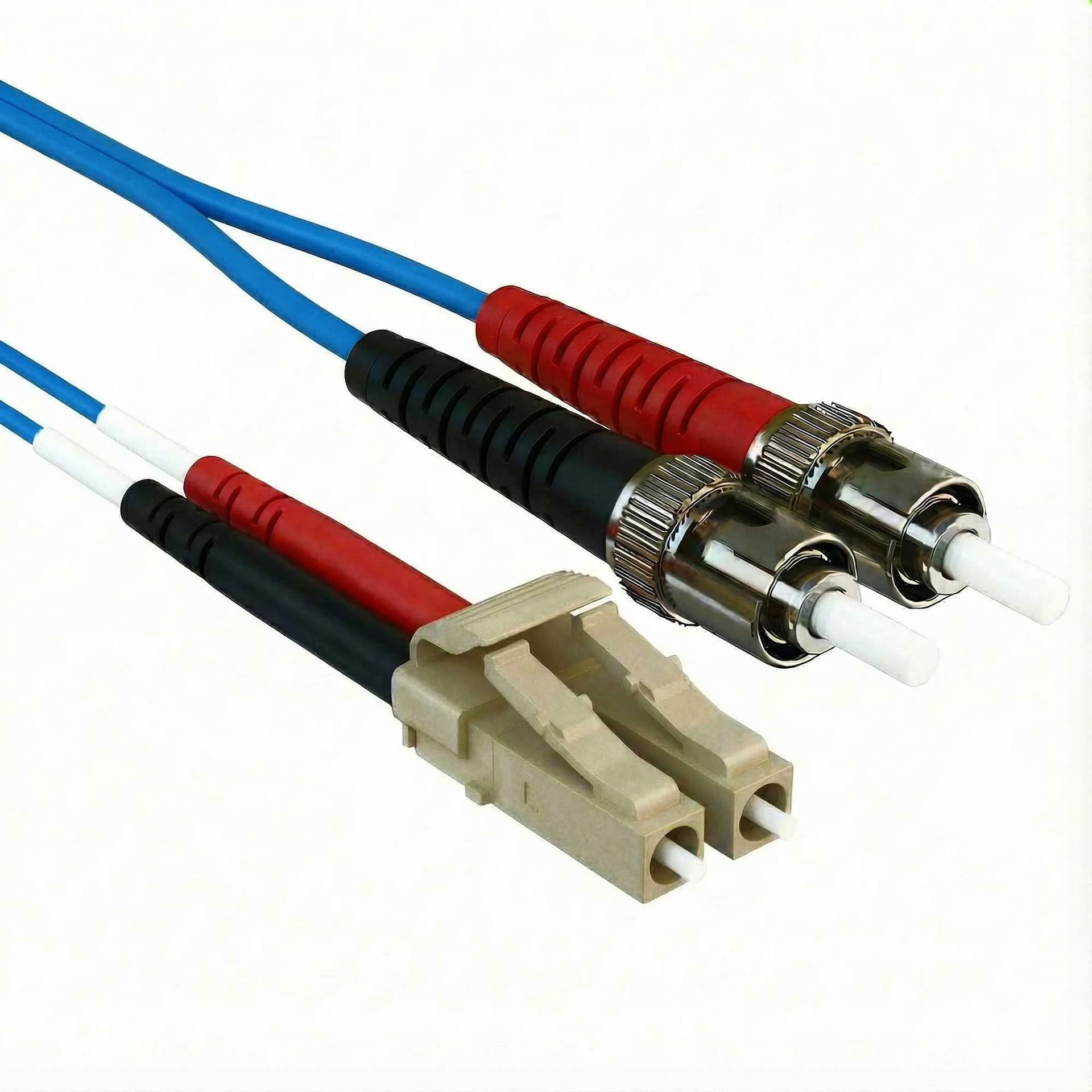 Blue fiber patch cable