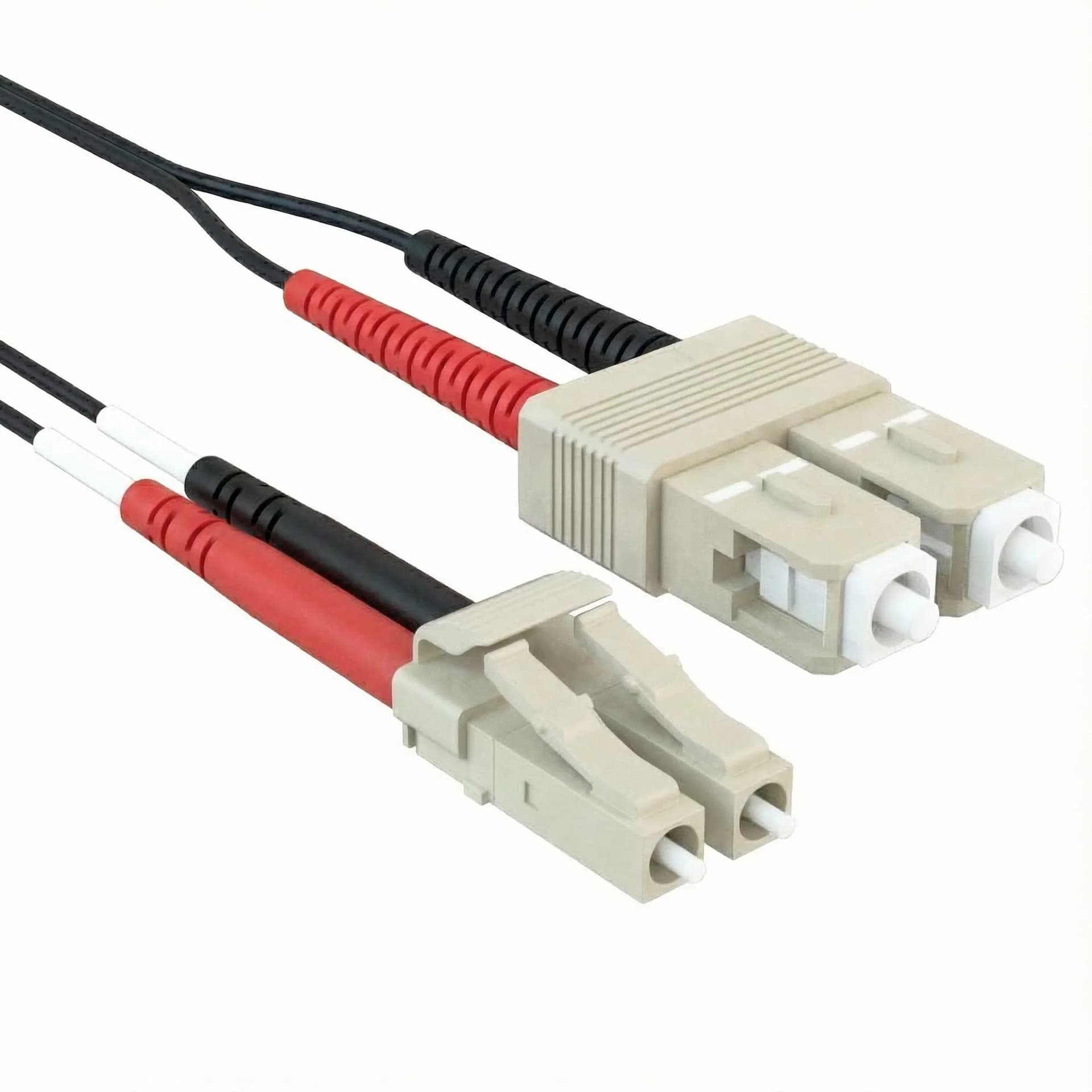 Black fiber patch cable