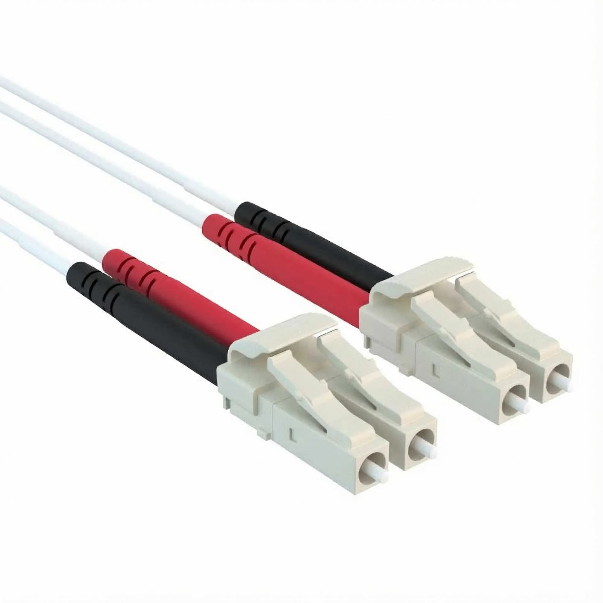 White fiber patch cable