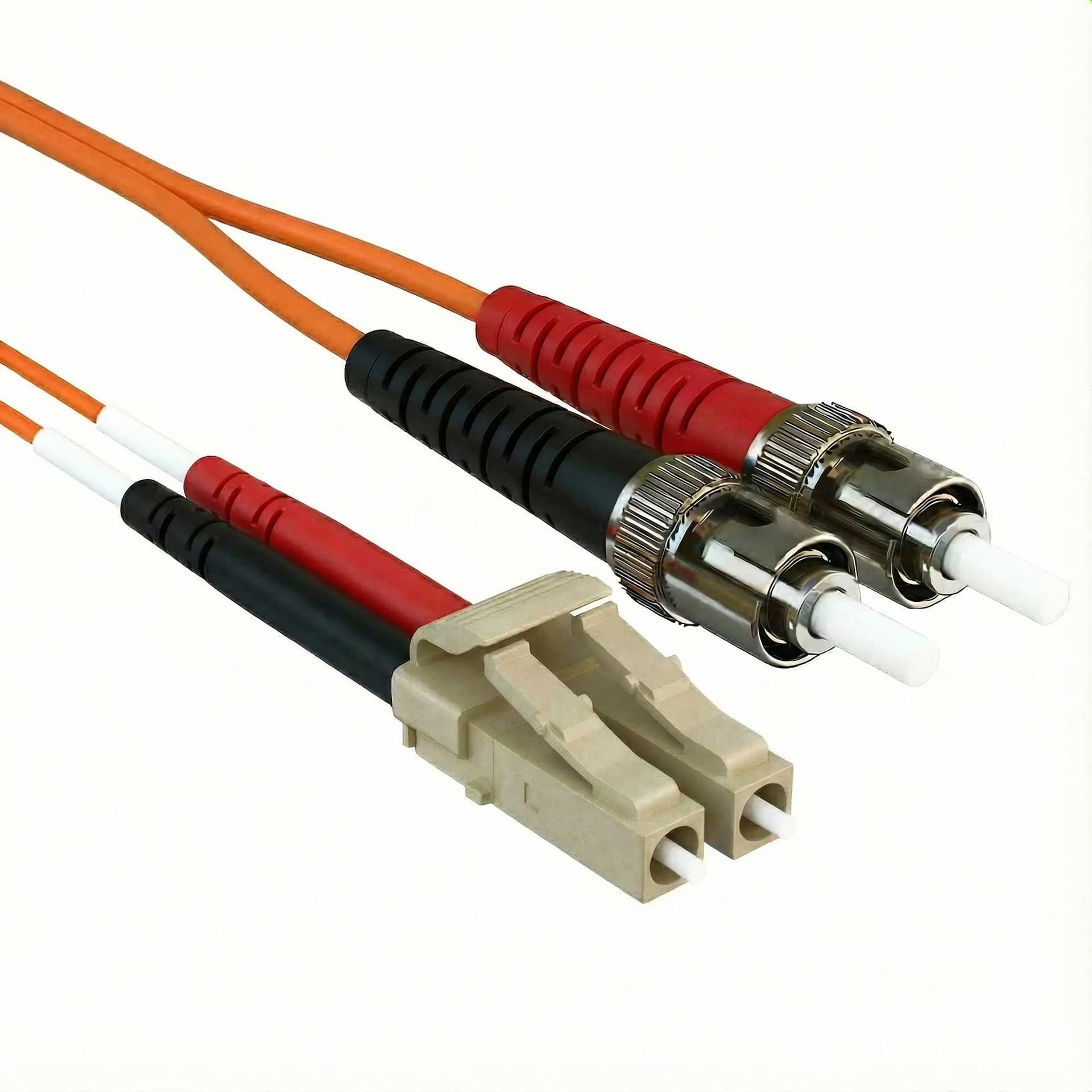 Orange fiber patch cable