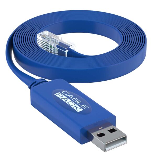 6 USB RJ45 Rollover Console Cable Cisco with FTDI by CableRack