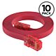 6ft RJ45 to RJ45 Rollover Console Cable for Cisco Red (10-Pack)