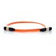 25m MTP 50/125 Plenum Rated Multimode 12 Strand Fiber Patch Cable - Orange