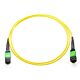 1m MTP 9/125 Plenum Rated Single Mode 12 Strand Fiber Patch Cable - Yellow