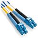 50m LC/LC Plenum Rated Duplex 9/125 Singlemode Bend Insensitive Fiber Patch Cable - Blue