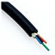100m LC/LC 12-Strand Plenum OM3 50/125 Multimode Indoor/Outdoor Fiber Cable with Furcation Tubing and Pull Eye – Black