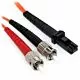 1m MTRJ/ST Duplex 62.5/125 Multimode Fiber Patch Cable with Alignment Pins