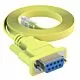6ft DB9 Female to RJ45 Male Rollover Console Cable for Cisco Yellow