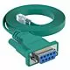 6ft DB9 Female to RJ45 Male Rollover Console Cable for Cisco Green
