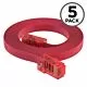 6ft RJ45 to RJ45 Rollover Console Cable for Cisco Red (5-Pack)