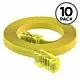 6ft RJ45 to RJ45 Rollover Console Cable for Cisco Yellow (10-Pack)
