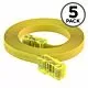 6ft RJ45 to RJ45 Rollover Console Cable for Cisco Yellow (5-Pack)