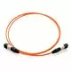 5m MTP 62.5/125 Plenum Rated Multimode 12 Strand Fiber Patch Cable - Orange