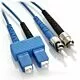1m SC/ST Duplex 9/125 Singlemode Fiber Patch Cable - Blue