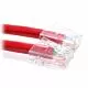 4ft Cat6 550MHz 24AWG Bare Copper UTP Ethernet Network Cable Non-Booted - Red