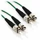 2m ST/ST Duplex 50/125 Multimode Fiber Patch Cable - Green