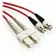 1m FC/SC Duplex 62.5/125 Multimode Fiber Patch Cable - Red