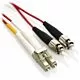 2m LC/ST Duplex 62.5/125 Multimode Fiber Patch Cable - Red