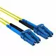 1.5m LC/LC Duplex 9/125 Single Mode Fiber Patch Cable Yellow